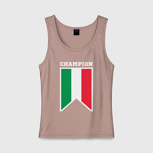 Женская майка Италия чемпион / Пыльно-розовый – фото 1
