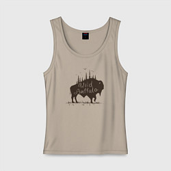 Женская майка Дикий буйвол