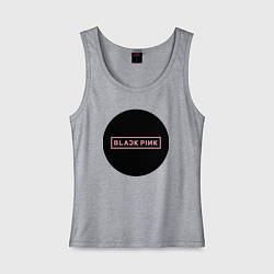 Женская майка Black pink - logotype - group - South Korea