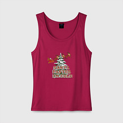 Женская майка Дед мороз уже едет