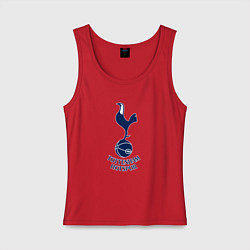 Майка женская хлопок Tottenham Hotspur fc sport, цвет: красный