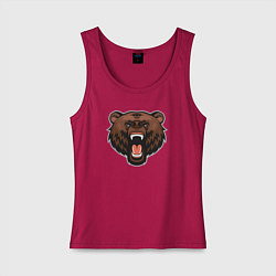 Женская майка Злой гризли