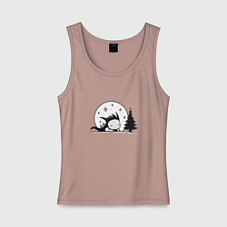 Женская майка Милый спящий дракон