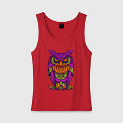 Женская майка Purple owl