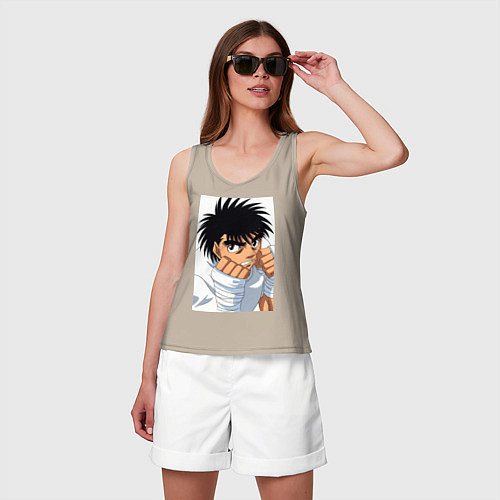 Женская майка Иппо Боксер / Миндальный – фото 3