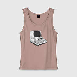 Женская майка Ретро компьютер