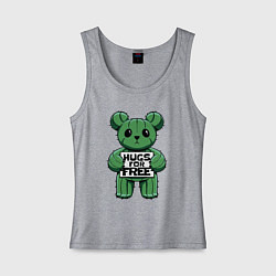 Женская майка Милый кактусовый мишка