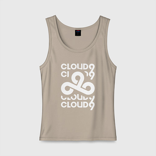 Женская майка Cloud9 - in logo / Миндальный – фото 1