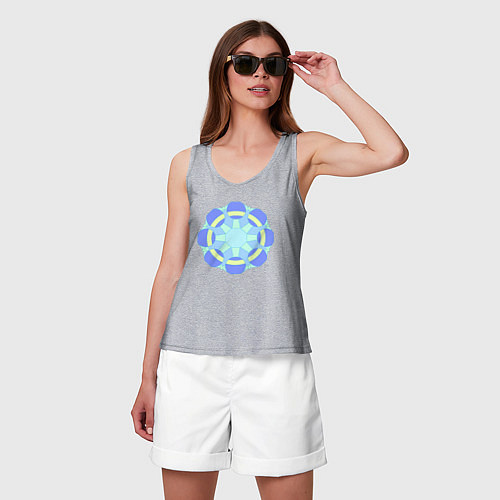 Женская майка Орнамент графический / Меланж – фото 3