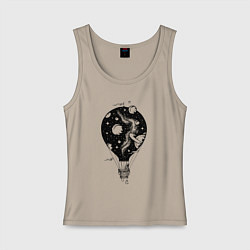 Женская майка Космический воздушный шар