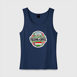 Майка женская хлопок Венгрия, цвет: тёмно-синий