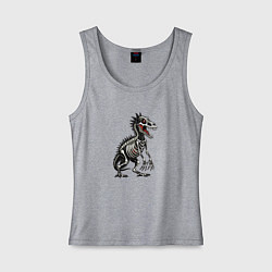 Женская майка Скелет доисторического динозавра