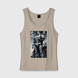 Женская майка Иосиф человек из стали - нейросеть