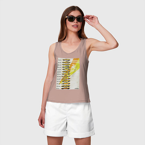 Женская майка Lamborghini эволюция / Пыльно-розовый – фото 3