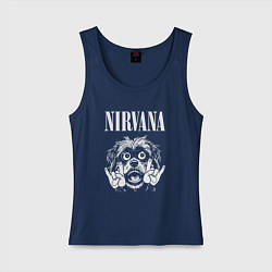 Женская майка Nirvana rock dog