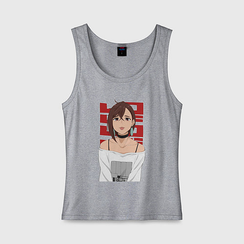 Женская майка Дандадан: Момо / Меланж – фото 1