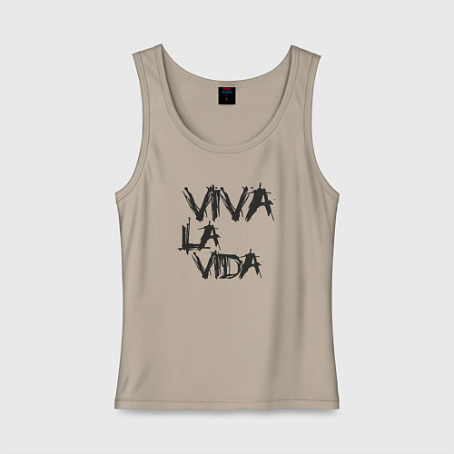 Женская майка Viva La Vida / Миндальный – фото 1