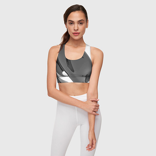 Женский спортивный топ Краска / 3D-принт – фото 3