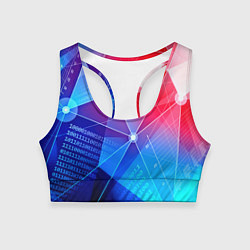 Топик спортивный женский Коды, цвет: 3D-принт