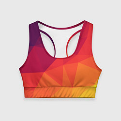 Топик спортивный женский Background geometric, цвет: 3D-принт