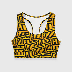 Топик спортивный женский PUBG Pattern, цвет: 3D-принт