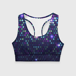 Женский спортивный топ Блестки диско