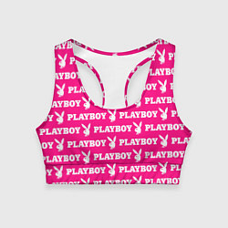 Топик спортивный женский PLAYBOY, цвет: 3D-принт