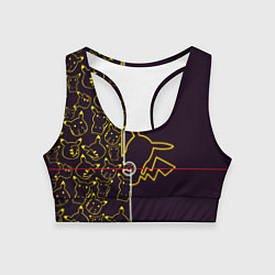 Топик спортивный женский Пикачу Oko, цвет: 3D-принт