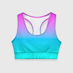 Топик спортивный женский Лето, цвет: 3D-принт