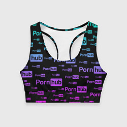 Топик спортивный женский PornHub, цвет: 3D-принт