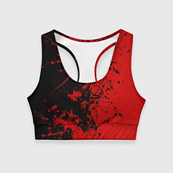 Топик спортивный женский Кровь врага, цвет: 3D-принт