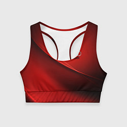 Топик спортивный женский AUDI, цвет: 3D-принт