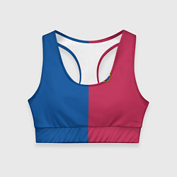 Топик спортивный женский BARSELONA, цвет: 3D-принт