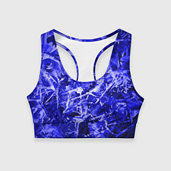 Топик спортивный женский Dark Blue Gan, цвет: 3D-принт