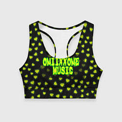 Топик спортивный женский OniixxOneMusic, цвет: 3D-принт