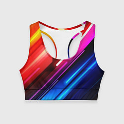 Топик спортивный женский НЕОН, цвет: 3D-принт