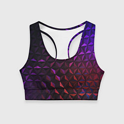 Топик спортивный женский Неоновая Текстура, цвет: 3D-принт