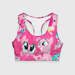 Женский спортивный топ Pinkie Pie pattern