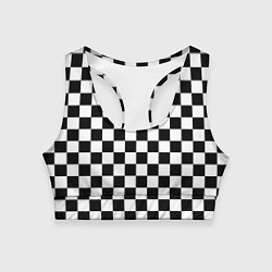 Топик спортивный женский Шахматист, цвет: 3D-принт
