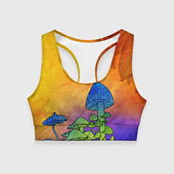 Топик спортивный женский Заколдованный лес, цвет: 3D-принт
