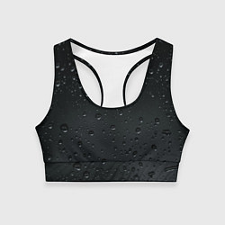 Топик спортивный женский Ночной дождь, цвет: 3D-принт