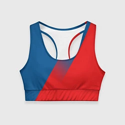 Топик спортивный женский PSG GRADIENT SPORT UNIFORM, цвет: 3D-принт
