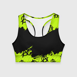 Женский спортивный топ Гражданская оборона: Green