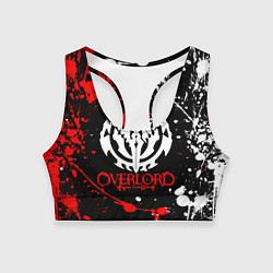 Топик спортивный женский OVERLORD оверлорд, цвет: 3D-принт