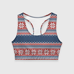 Женский спортивный топ Knitted Pattern