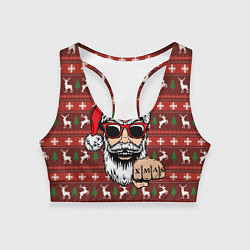 Женский спортивный топ Bad Santa Плохой Санта