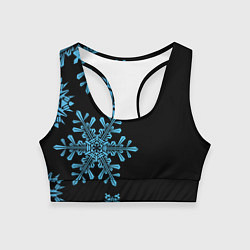 Топик спортивный женский Снежная Стена, цвет: 3D-принт