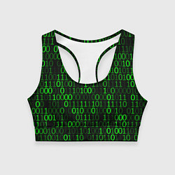Топик спортивный женский Бинарный Код Binary Code, цвет: 3D-принт