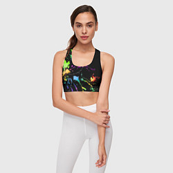 Топик спортивный женский Neon vanguard fashion pattern, цвет: 3D-принт — фото 2