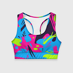 Женский спортивный топ Color abstract pattern Summer